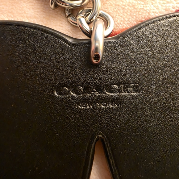 Coach Black Bow Key Holder with Sparkling Accents - Picture 5 of 7